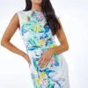 Ivory Petite Floral Print Ruched Midi Dress -Dress Haven Sales Store 01669ad7 ffb4 461a 845a 4f95f715d409