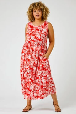 Red Curve Tropical Floral Print Maxi Dress -Dress Haven Sales Store 03021e09 8fcc 4dc3 bb2e e17a497ea0e9