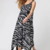 Grey Marble Print Hanky Hem Maxi Dress -Dress Haven Sales Store 04589b8c 297b 4cca 95e7 2465da10ae8c