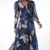Blue Floral Print Chiffon Wrap Midi Dress 1 Blue Floral Print Chiffon Wrap Midi Dress -Dress Haven Sales Store 07f24dba 6e76 4da6 9ab6 7b53dc068d45