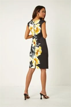 Black Floral Print Premium Stretch Dress -Dress Haven Sales Store 0bc72c61 105b 424f bb94 edc69812fde2