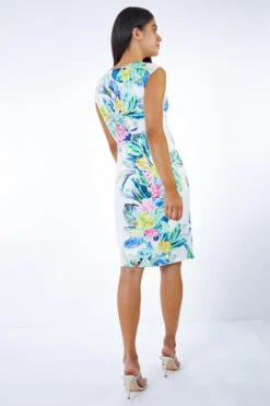 Ivory Petite Floral Print Ruched Midi Dress -Dress Haven Sales Store 0e60a7c3 8e2d 435b 9464 afb57f1ccb44