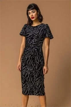 Black Velvet Animal Sweetheart Neck Dress -Dress Haven Sales Store 149733f1 476f 410b 99de cbb9ef7f3575