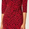 Red Abstract Spot Print Pocket Shift Dress -Dress Haven Sales Store 1531130e 82e5 4d2b 92e6 f50c20a6a231