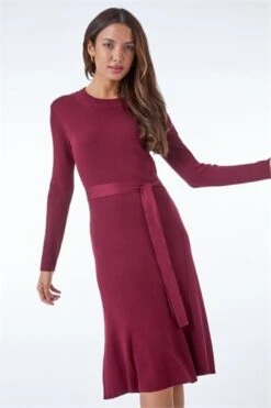 Light Pink Roll Neck Knitted Midi Dress -Dress Haven Sales Store 15525691 ff52 4b2d 81da d9be66830a3a