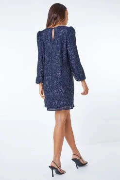Navy Sequin Embellished Dress -Dress Haven Sales Store 15c8e951 2ee1 4d9b b853 c3f27ca3dd30