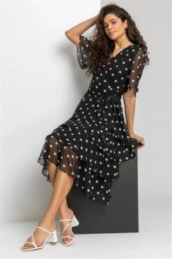 Red Polka Dot Print Sleeveless Dress -Dress Haven Sales Store 193c054a 0495 4c08 8b12 b633472520b4
