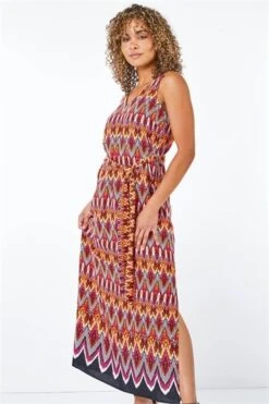 Pink Petite Tribal Print Halterneck Shift Dress -Dress Haven Sales Store 1943dcd8 2686 4667 a157 6dfda3411328