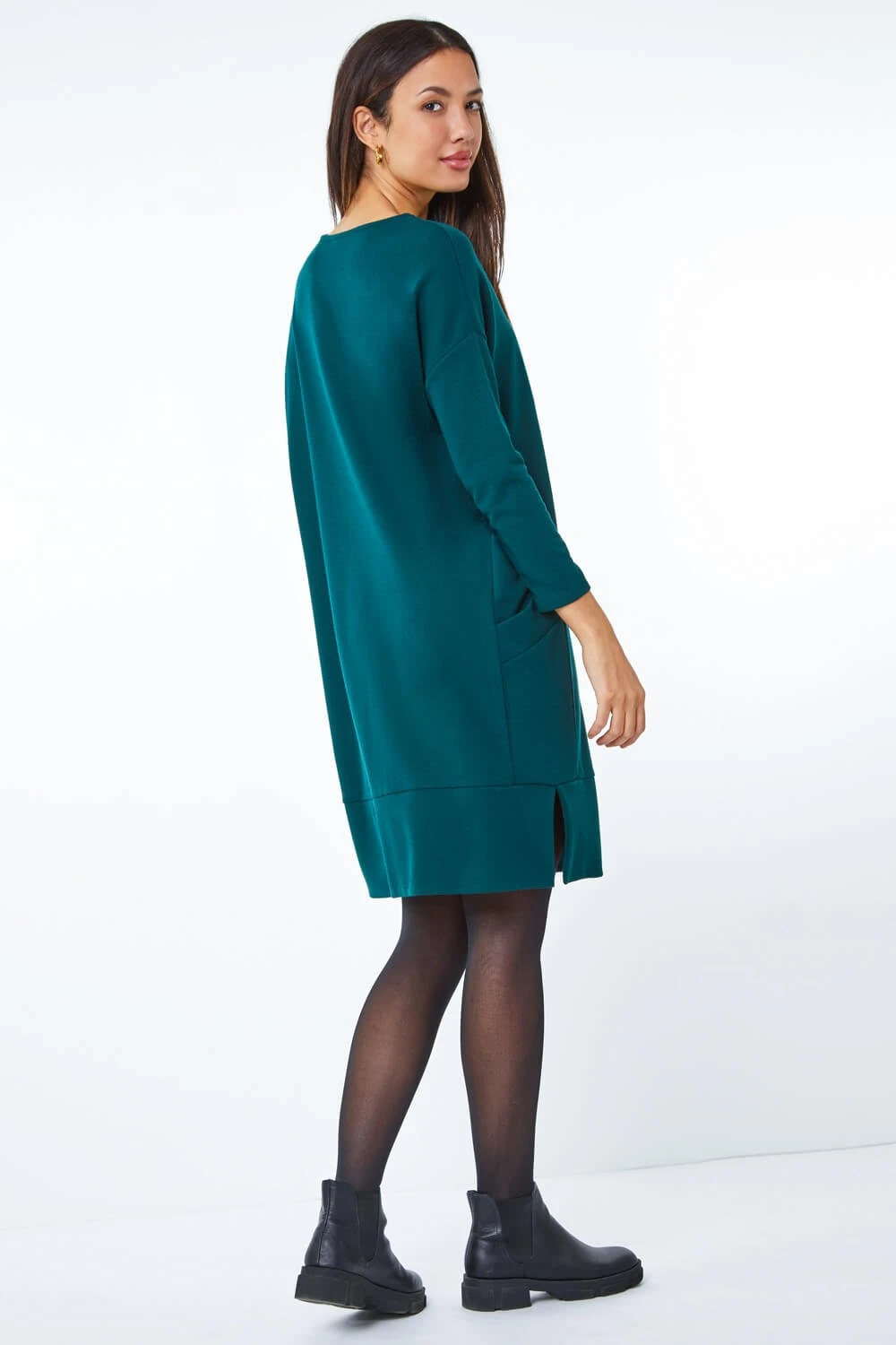 Forest Oversized Tunic Pocket Dress 5 Forest Oversized Tunic Pocket Dress - Image 3