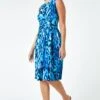 Blue LIMITED Animal Twist Detail Stretch Dress -Dress Haven Sales Store 1d747365 7321 443d 8d3e 6b337b72de4f