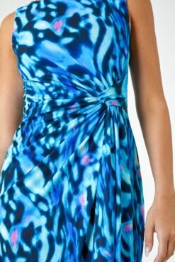 Blue LIMITED Animal Twist Detail Stretch Dress -Dress Haven Sales Store 1f2c8cea c1d4 4446 bafd acb89dff66e0