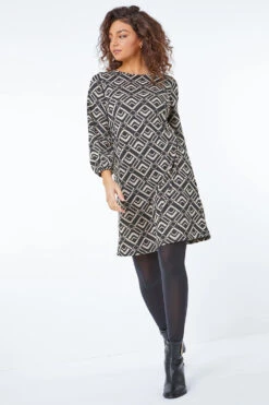 Stone Petite Geo Print Tunic Dress -Dress Haven Sales Store 1f395665 ec54 4080 8175 5a1ae25c84ce