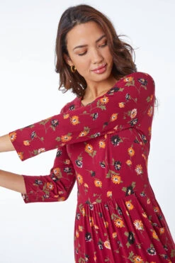 Rust Floral Print Pocket Detail Midi Dress 10 Rust Floral Print Pocket Detail Midi Dress -Dress Haven Sales Store 21c3834f d68c 4daa ad06 15b783b70913