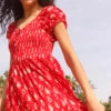Red Boho Print Tiered Maxi Dress -Dress Haven Sales Store 2584fbe0 6bdc 478f ac2e f50af938e940