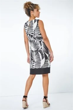 Orange Petite Tribal Border Print Shift Dress -Dress Haven Sales Store 25ac2255 e965 42ba b544 86535d60ac4b