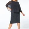 Black Curve Embellished Chiffon Overlay Dress -Dress Haven Sales Store 2d0c4993 41cf 401f 9384 646750c550cf