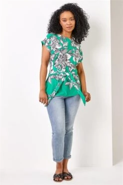 Green Petite Floral Wrap Dress -Dress Haven Sales Store 2d36d775 536f 416f b753 f5c7373927dd