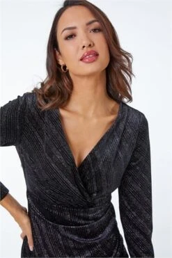 Blue Animal Velvet Stretch Wrap Dress -Dress Haven Sales Store 2e60d695 1d8f 4885 b70f 02038764216b