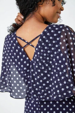 Navy Petite Polka Dot Cape Dress -Dress Haven Sales Store 2f4d9a6f b3c9 4917 8eeb 7e9f238557e6