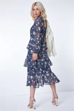 Navy Floral Print Frill Detail Midi Dress 10 Navy Floral Print Frill Detail Midi Dress -Dress Haven Sales Store 2f95670e f6bd 4ee4 a071 c05a91d55e56