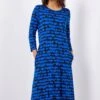 Royal Blue Tie Dye Pocket Jersey Midi Dress -Dress Haven Sales Store 3022fe83 8049 4199 8e4a 83b1311ec688
