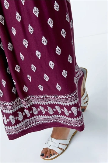 Red Petite Border Print Stretch Midi Dress 3 Red Petite Border Print Stretch Midi Dress