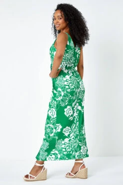 Green Petite Floral Knot Stretch Maxi Dress 9 Green Petite Floral Knot Stretch Maxi Dress -Dress Haven Sales Store 38682ce4 aa38 4a5d b023 3627a2b00b06