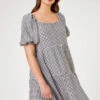 Black Curve Gingham Print Tiered Dress -Dress Haven Sales Store 3dc9bfdf e644 4dd9 930e c74451bcb946