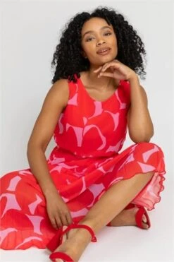 Red Petite Floral Print Tiered Frill Dress -Dress Haven Sales Store 3e7d65db 5ec5 4422 bd9e 8025ab49ba6f