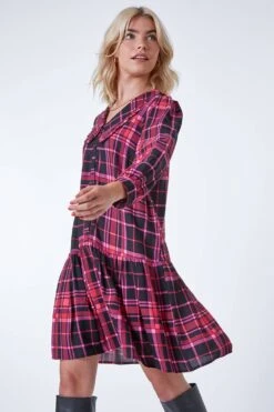 Pink Checked Tunic Mini Dress 10 Pink Checked Tunic Mini Dress -Dress Haven Sales Store 3fd16ec8 48ae 4d78 97bb c7b3b024b7fc