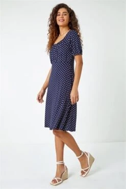 Navy Polka Dot Print Sleeveless Dress 11 Navy Polka Dot Print Sleeveless Dress -Dress Haven Sales Store 43dac73f d57e 444e a4b0 c69ae187f974
