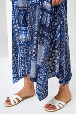 Navy Patchwork Stretch Hanky Hem Dress -Dress Haven Sales Store 4a1ef74c 7340 43df bd36 4ee364f5ff5a