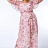 Pink Curve Floral Print Cold Shoulder Maxi Dress -Dress Haven Sales Store 4bbff45f 39ce 4cdd 92c2 ce18e4e77053