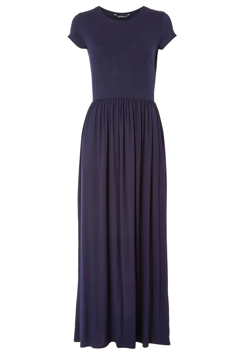 Navy Gathered Skirt Maxi Dress 7 Navy Gathered Skirt Maxi Dress - Image 5