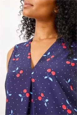 Navy Petite Cherry Spot Print Wrap Dress -Dress Haven Sales Store 4fa97496 1ba1 42c3 bf99 a2b413f229d2