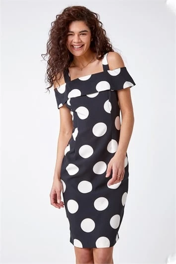 Red Spot Floral Print Premium Stretch Dress 4 Red Spot Floral Print Premium Stretch Dress - Image 2