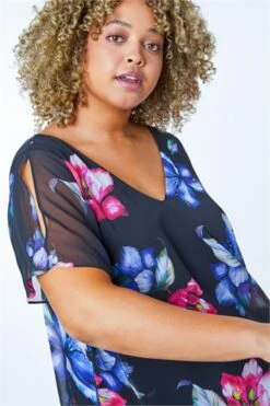 Pink Curve Floral Print Mesh Wrap Dress 9 Pink Curve Floral Print Mesh Wrap Dress -Dress Haven Sales Store 50b85380 0a9c 42cd a7e2 3933682d56d6