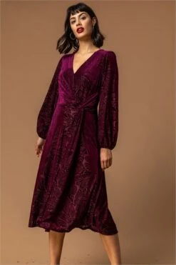 Midnight Blue Petite Animal Print Burnout Midi Dress -Dress Haven Sales Store 518646a4 89f0 4093 9072 943155f53c20