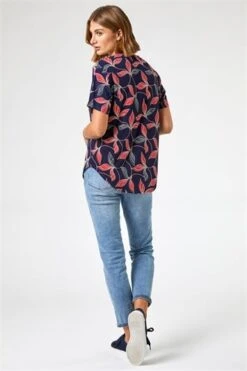 Orange Tropical Palm Print Slouch Pocket Dress -Dress Haven Sales Store 523a3cb3 a53e 455e ab0e 350bb0585c9d