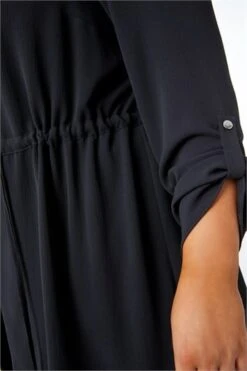 Black Curve Abstract Spot Print Midi Dress -Dress Haven Sales Store 53a585b3 3772 4a49 a801 27d7b7c78ae2