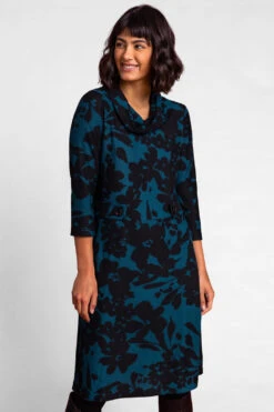 Teal Floral Print Cowl Neck Dress 11 Teal Floral Print Cowl Neck Dress -Dress Haven Sales Store 668ba21b c101 42c7 a68f edd20186242b