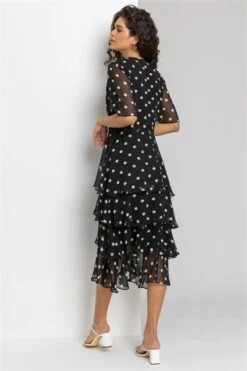 Red Polka Dot Print Sleeveless Dress -Dress Haven Sales Store 672bded5 1c28 4839 9511 3dba4566e29e