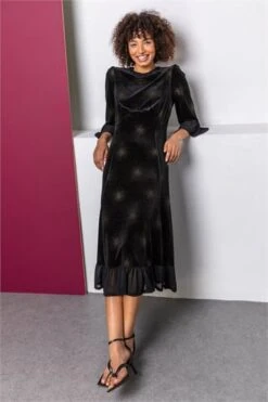 Black Velvet Sheer Sleeve Mini Dress -Dress Haven Sales Store 6cba4482 79b4 4e50 9601 419915e49590