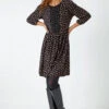 Black Lace Detail Ditsy Print Dress -Dress Haven Sales Store 70485971 064c 4427 85b1 3aeabe06ed89