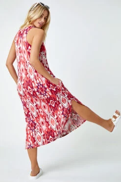 Red Sleeveless Aztec Print Midi Stretch Dress 9 Red Sleeveless Aztec Print Midi Stretch Dress -Dress Haven Sales Store 7111dc6d 8375 407c 8307 c02ea9b83948