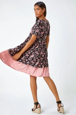 Black Floral Border Print Smock Dress 9 Black Floral Border Print Smock Dress -Dress Haven Sales Store 76ad1dd6 1a71 4053 9f15 92e120440ccd