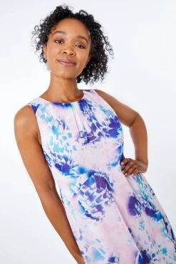 Pink Petite Geo Midi Hanky Hem Dress -Dress Haven Sales Store 76c9117c fa06 4bc8 b425 f707bfe78f19