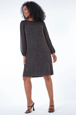 Black Petite Sheer Detail Sparkle Dress -Dress Haven Sales Store 7976c2ca f709 4b4f 86f1 cee38f866aee