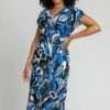 Blue Petite Paisley Print Tie Waist Maxi Dress -Dress Haven Sales Store 7cf22ea3 efc7 4fa7 9f42 8a83e04c5cd1