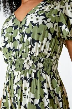 Yellow Petite Paisley Frill Midi Dress -Dress Haven Sales Store 80415546 5ff9 4d8d 9474 5cd7439a8565